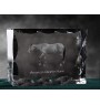 Amerikanisches Quarter Horse - crystal with a picture of a horse, glass statuette with a picture, unique frame with a picture from Art-Dog brand