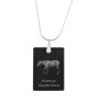 Quarter Horse américain - Crystal pendant with horse, silver necklace with photo, personalised pendant by Art-Dog brand
