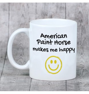American Paint Horse - Becher mit Pferd, fröhlicher Becher für Hundefreunde, personalisiertes Geschenk der Marke Art-Dog