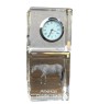 Quarter Horse américain - montre en cristal avec photo, photo de cheval dans le cristal, horloge de bureau personnalisée de la marque Art-Dog