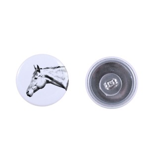 American Quarter Horse - earrings your photo, handmade, jewelry handcrafted by Art-Dog brand