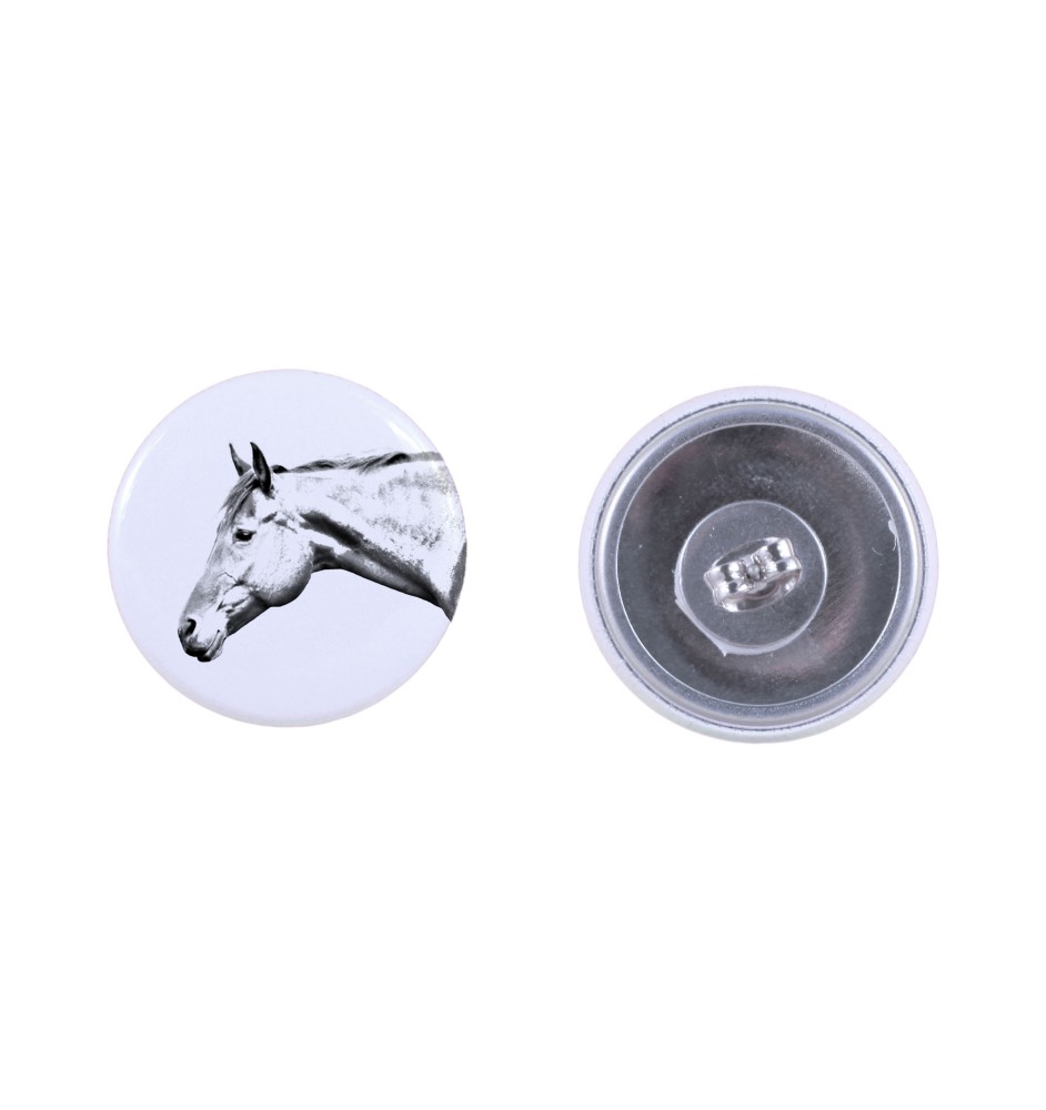 American Quarter Horse - earrings your photo, handmade, jewelry handcrafted by Art-Dog brand