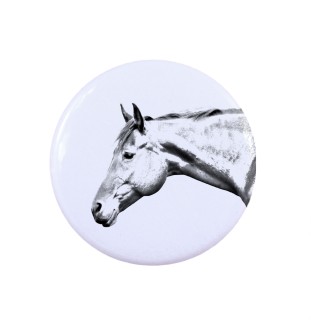 Amerikanisches Quarter Horse - Sammlerring mit einem Pferdeporträt, handgefertigtes Produkt, Marke Art-Dog