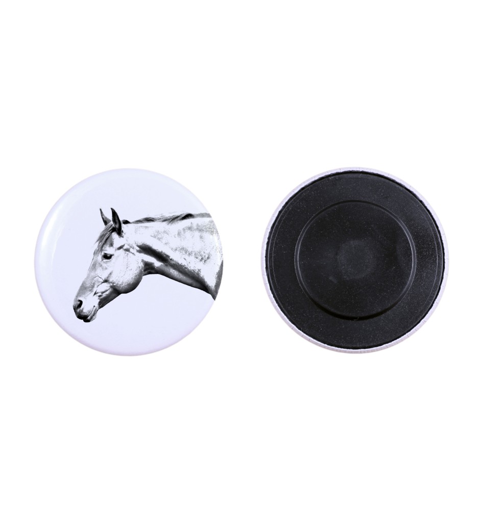 Amerikanisches Quarter Horse - Magnet mit Pferd, ein einzigartiges Abdruck des Pferdes der Marke Art-Dog