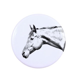 Amerikanisches Quarter Horse - Magnet mit Pferd, ein einzigartiges Abdruck des Pferdes der Marke Art-Dog