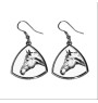Quarter Horse américain - boucles d'oreilles avec un cheval, boucles d'oreilles pendantes avec une image, bijoux personnalisés avec l'impression de la marque Art-Dog