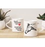 American Quarter Horse - cup with a dog, adorable cup with a heart-shaped handle, universal gift from the Art-Dog brand