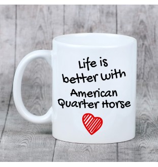 Amerikanisches Quarter Horse - Tasse mit Pferd, Tasse mit Bild, personalisiertes Geschenk der Marke Art-Dog