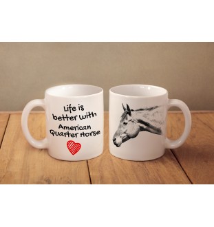 American Quarter Horse - mug with a horse, mug with a photo, personalized gift from the Art-Dog brand