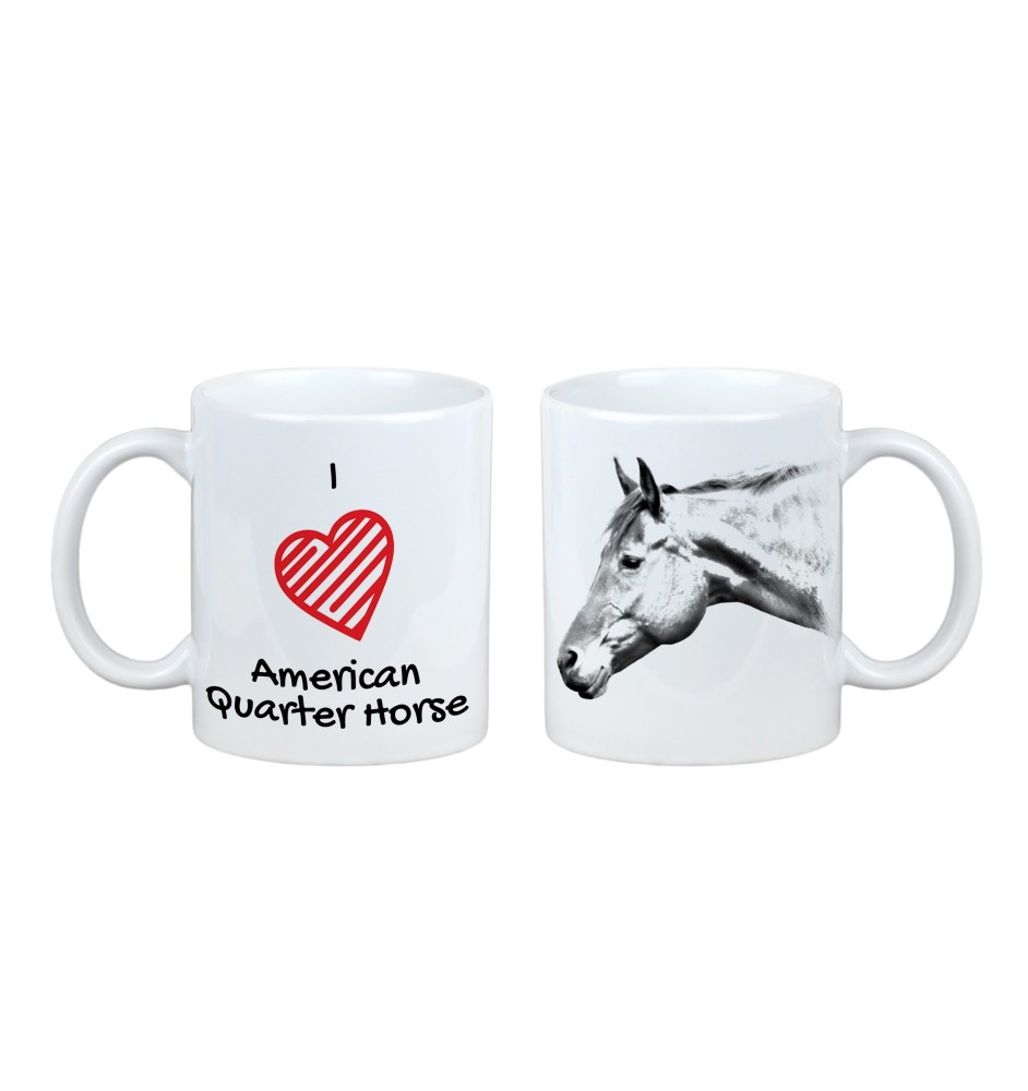 American Quarter Horse - cup with a horse, cute cup with graphics, a gift with your photo from the Art-Dog brand
