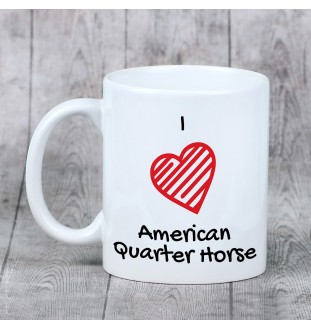 American Quarter Horse - cup with a horse, cute cup with graphics, a gift with your photo from the Art-Dog brand
