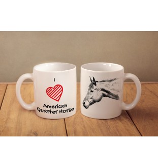 Amerikanisches Quarter Horse - Tasse mit Pferd, niedliche Tasse mit Grafik, Geschenk mit Ihrem Foto von der Marke Art-Dog