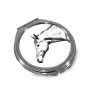 Quarter Horse américain - miroir de poche avec cheval, miroir personnalisé pour sac à main, miroir compact avec impression de la marque Art-Dog