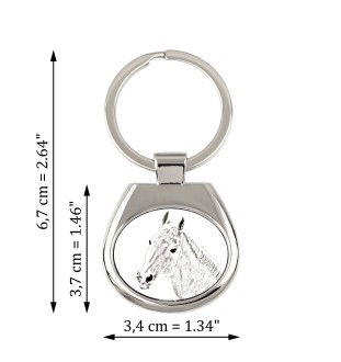 Kłusak orłowski brelok ze zdjęciem konia Art-Dog