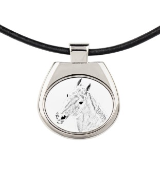 Orlov Trotter - horse necklace, personalized pendant with a photo, unique necklace for women and men by Art-Dog brand