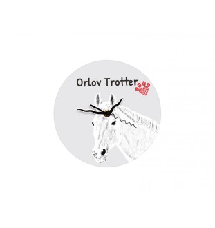 Orlov Trotter - wall clock with a horse, shelf clock with a print, personalized home decoration from the Art-Dog brand