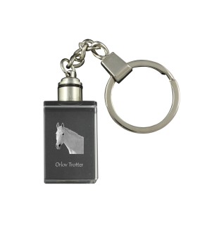 Trotteur Orlov - Pendentif en cristal avec photo de cheval, pendentif lumineux, cadeau unique de la marque Art-Dog