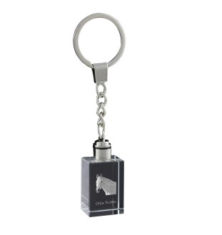 Trotteur Orlov - Pendentif en cristal avec photo de cheval, pendentif lumineux, cadeau unique de la marque Art-Dog