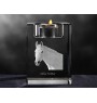 Trotteur Orlov - Bougeoir avec image d'un cheval, porte bougie en cristal, cadeau personnalisé par la marque Art-Dog