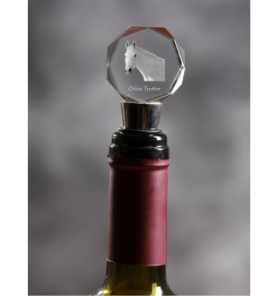 Trotteur Orlov - Bouchon de bouteille, bouchon de vin en cristal avec image d'un cheval, cadeau personnalisé pour barman par la marque Art-Dog
