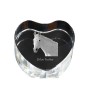 Orlov Trotter - a photo of a horse in crystal, a crystal heart, a unique frame with a photo from the Art-Dog brand