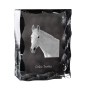 Orlow-Trotter - crystal with a picture of a horse, glass statuette with a picture, unique frame with a picture from Art-Dog brand