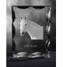 Orlow-Trotter - crystal with a picture of a horse, glass statuette with a picture, unique frame with a picture from Art-Dog brand