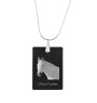 Trotteur Orlov - Crystal pendant with horse, silver necklace with photo, personalised pendant by Art-Dog brand
