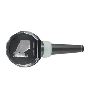 Trotteur Orlov - Bouchon de bouteille en cristal avec cheval, bouchon de vin unique avec photo, cadeau personnalisé pour sommelier par la marque Art-Dog