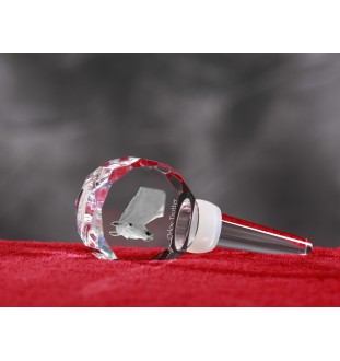 Trotteur Orlov - Bouchon de bouteille en cristal avec cheval, bouchon de vin unique avec photo, cadeau personnalisé pour sommelier par la marque Art-Dog