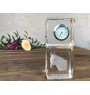 Trotteur Orlov - montre en cristal avec photo, photo de cheval dans le cristal, horloge de bureau personnalisée de la marque Art-Dog
