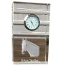 Trotteur Orlov - horloge en verre avec photo, photo de cheval dans un cristal, horloge de bureau personnalisée de la marque Art-Dog