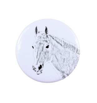 Trotteur Orlov ornement de chemise, broche pour sac, cadeau idéal avec la possibilité d'ajouter votre propre graphisme de la marque Art-Dog