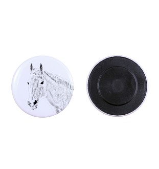 Orlov Trotter - magnet with a horse, a unique imprint of the Art-Dog horse brand