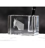 Orlov Trotter - Pen stand, crystal organiser with picture of a horse, unique desk decoration by Art-Dog brand