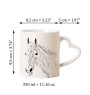 Orlow-Trotter - Tasse mit Hund, entzückende Tasse mit herzförmigem Henkel, universelles Geschenk der Marke Art-Dog