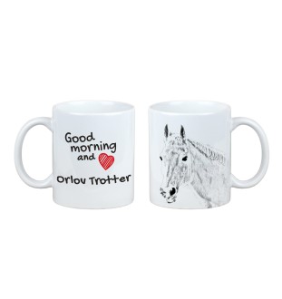 Orlow-Trotter - Tasse mit Hund, personalisierte Tasse mit Druck, klassisches Geschenk für jeden von der Marke Art-Dog.