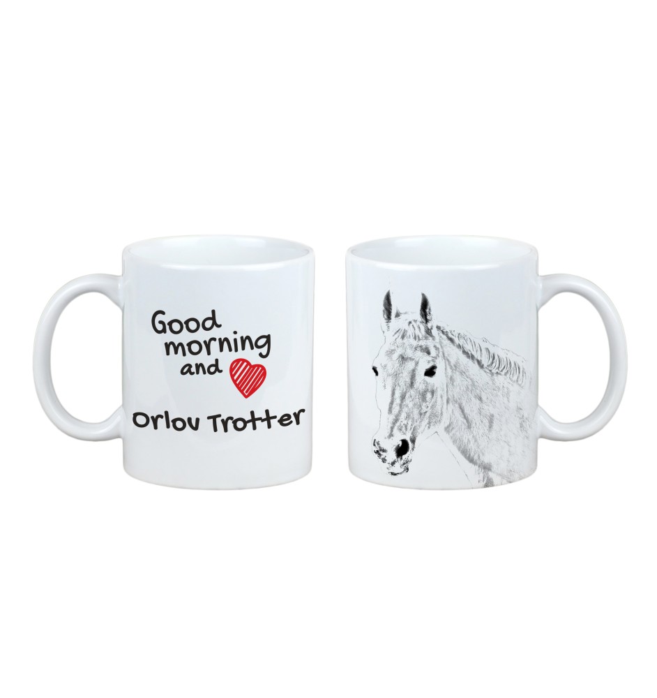 Orlow-Trotter - Tasse mit Hund, personalisierte Tasse mit Druck, klassisches Geschenk für jeden von der Marke Art-Dog.