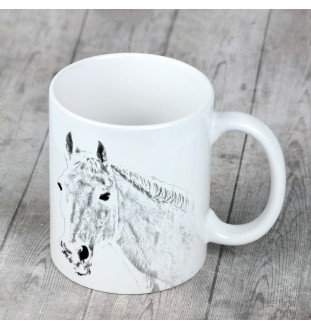 Trotteur Orlov - tasse avec un cheval, tasse avec une photo, cadeau personnalisé de la marque Art-Dog