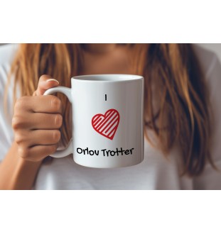 Trotteur Orlov - tasse avec un cheval, une tasse charmante avec une illustration, un cadeau avec votre photo de la marque Art-Dog