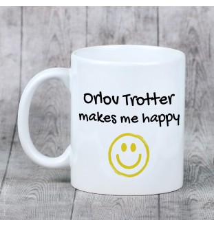 Trotteur Orlov - tasse avec un cheval, une tasse joyeuse pour les amoureux des chiens, un cadeau personnalisé de la marque Art-Dog