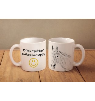 Trotteur Orlov - tasse avec un cheval, une tasse joyeuse pour les amoureux des chiens, un cadeau personnalisé de la marque Art-Dog