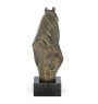 Fell-Pony-Tinker-Zigeuner-Irischer Cob - eine große Statue mit einem Pferd, ein Büste auf einem steinernen Sockel, ein prestigeträchtiger Preis im Wettbewerb der Marke Art-Dog