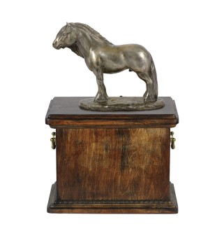 Fell-Pony-Hengst - Eine Urne für die Asche eines Pferdes, eine Urne mit einer Statue, eine elegante Urne mit einem Pferd von der Marke Art-Dog.
