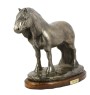 Fell Pony Stallion - urn for horse ashes, urn with a statuette, elegant urn with a horse from the Art-Dog brand