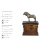 Fell Pony Stallion - urn for horse ashes, urn with a statuette, elegant urn with a horse from the Art-Dog brand