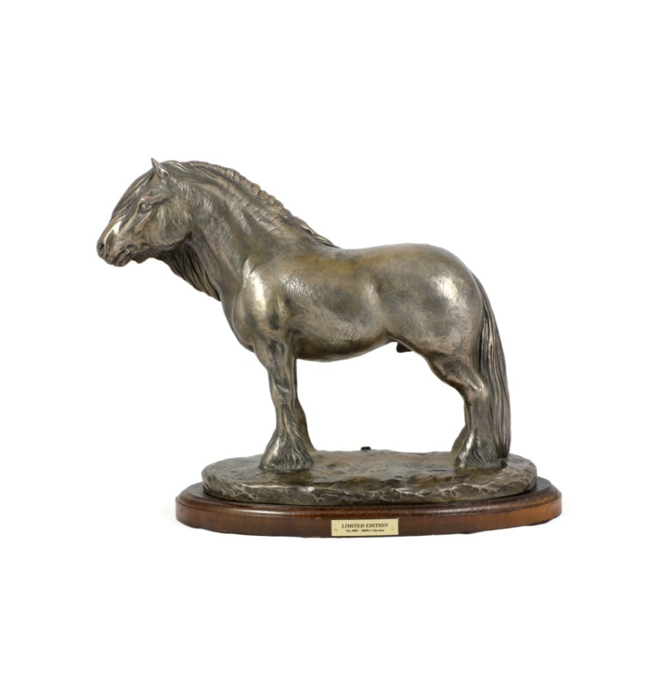 Fell Pony Stallion - horse figurine, horse silhouette on wood, prestigious award in the Art-Dog brand competition
