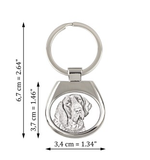 Italian Pointing Dog, Bracco Italiano, Italian Pointer - keychain with a dog, keychain with a print, personalized pendant from the Art-Dog brand