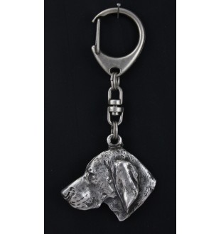 Vizsla, Braque hongrois à poil court - Porte-clés argenté avec chien, décoration de sac à main, pendentif de sac à dos par la marque Art-Dog