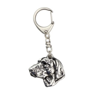 Vizsla, Braque hongrois à poil court I - Porte-clés argenté avec chien, décoration de sac à main, pendentif de sac à dos par la marque Art-Dog